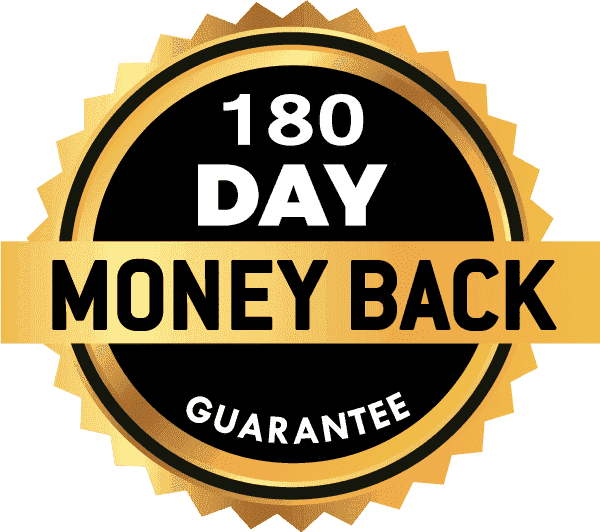 Prosta Peak 180 day money back guarantee badge